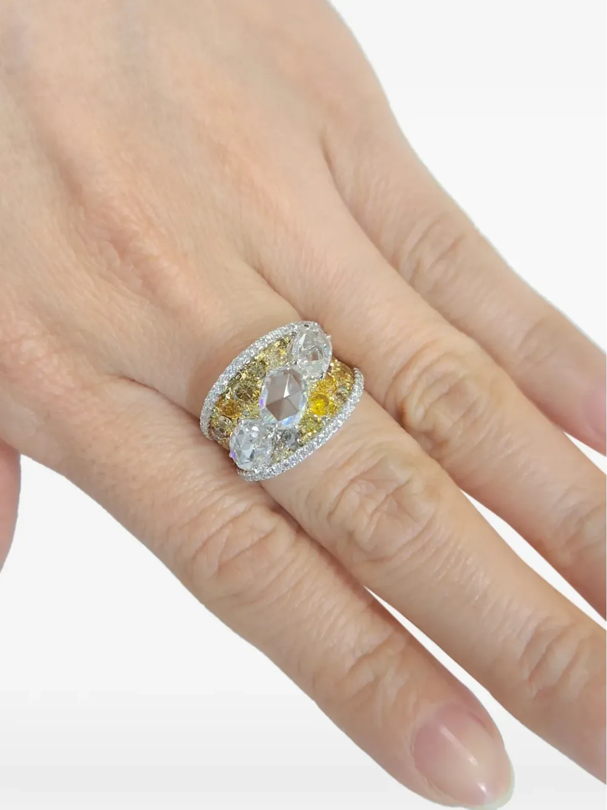 HYT Jewelry マルチカットダイヤモンド カクテルリング - Silver - 画像2