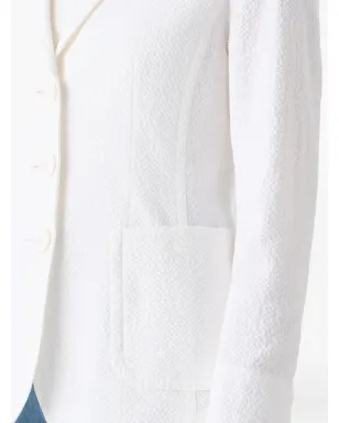 Akris Punto single-breasted textured blazer - White - サムネイル5