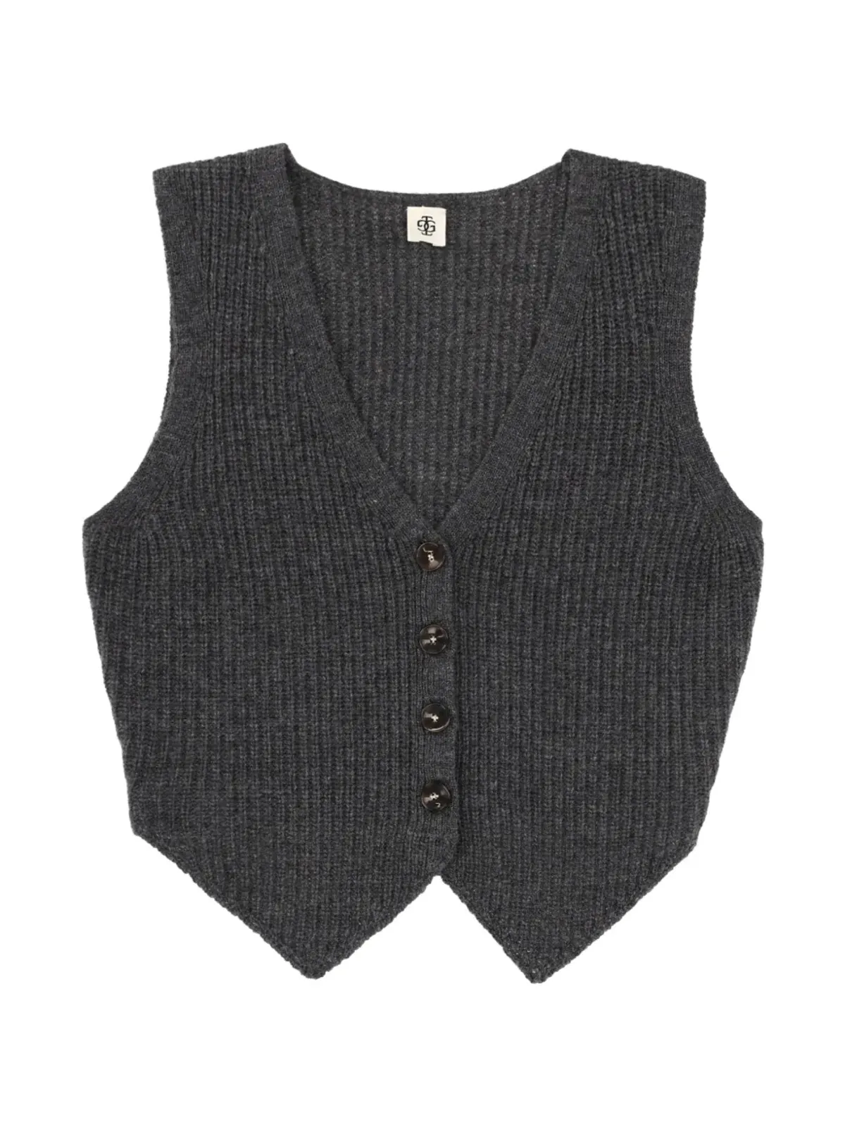 The Garment V-neck vest - Grey - 画像1