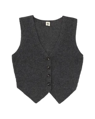 The Garment V-neck vest - Grey - サムネイル1