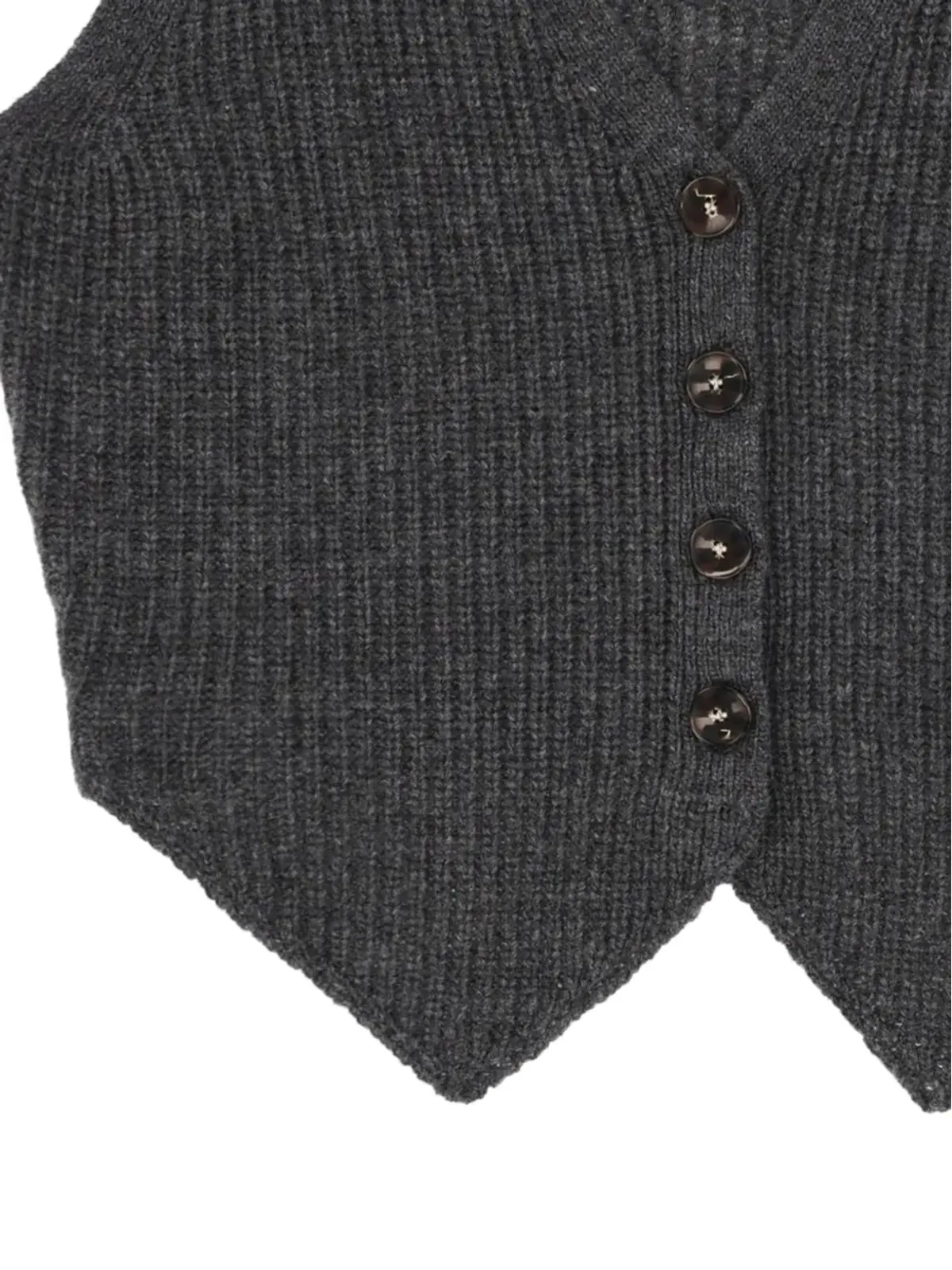 The Garment V-neck vest - Grey - 画像2