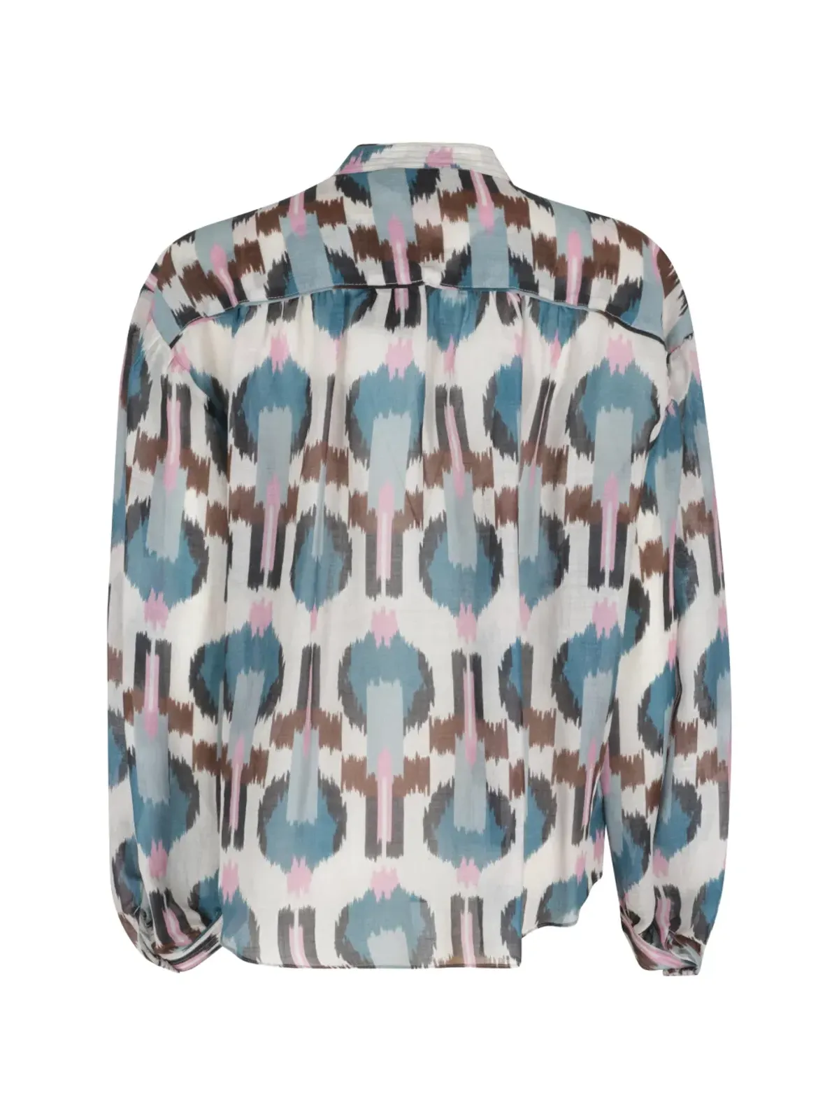 Bazar Deluxe ikat tie blouse - Neutrals - 画像2