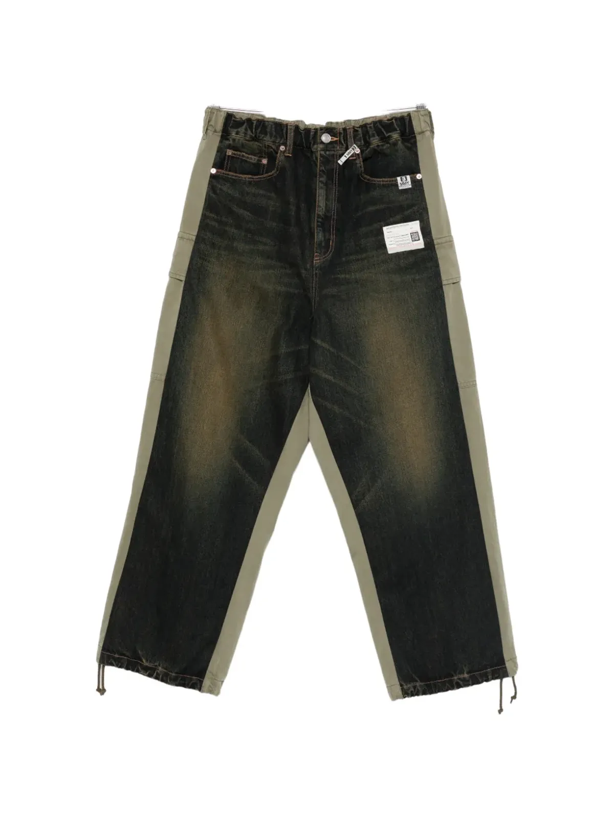 Maison MIHARA YASUHIRO elasticated-waistband trousers - Green - 画像1