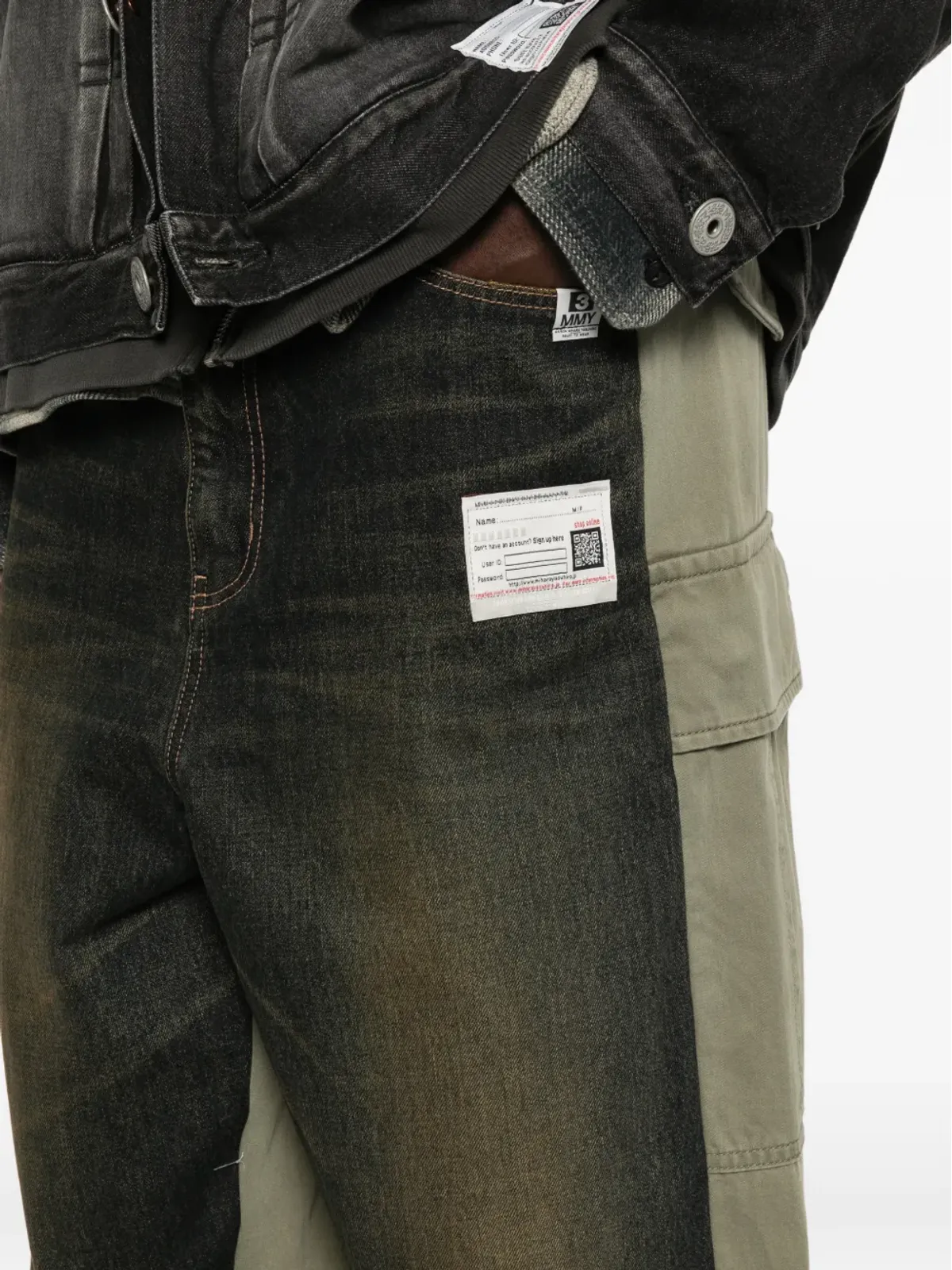 Maison MIHARA YASUHIRO elasticated-waistband trousers - Green - 画像5
