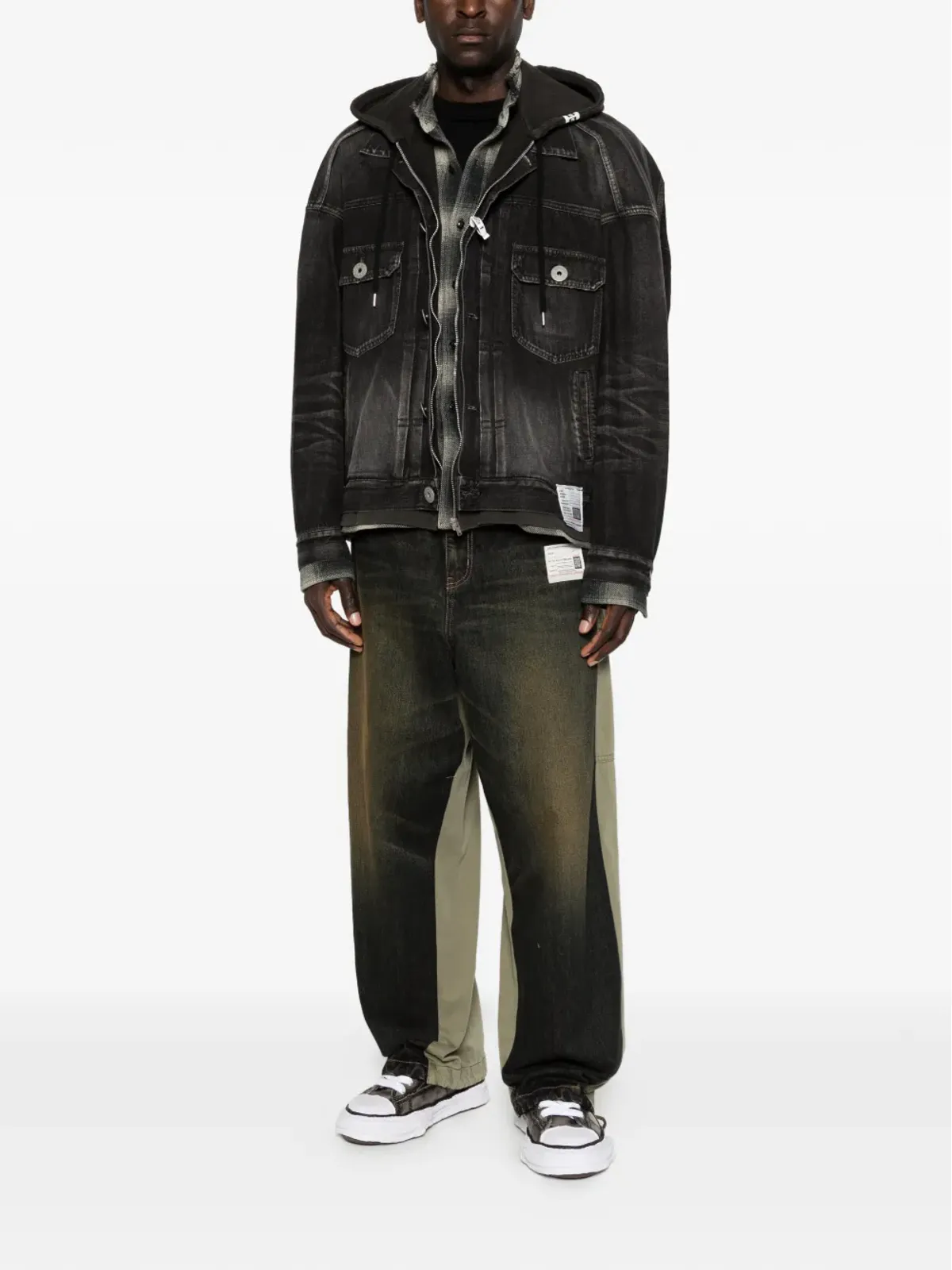 Maison MIHARA YASUHIRO elasticated-waistband trousers - Green - 画像2