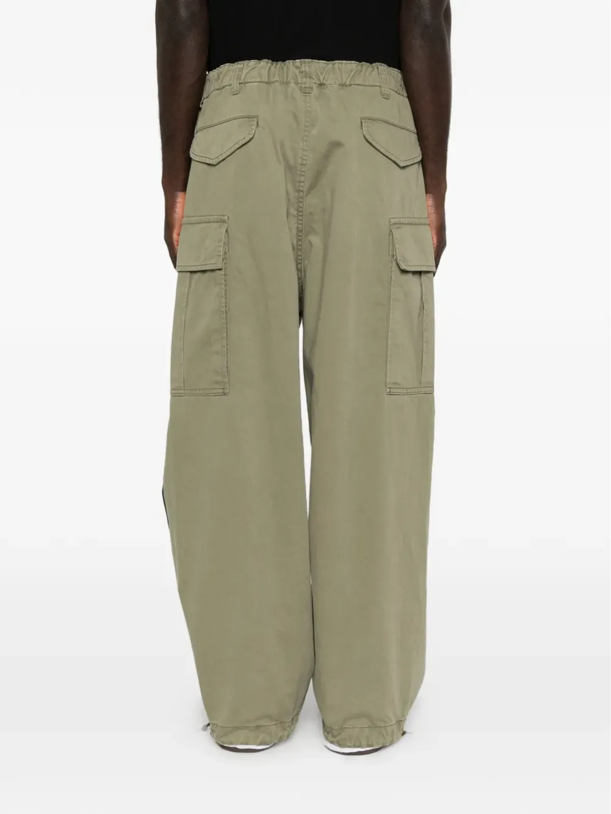 Maison MIHARA YASUHIRO elasticated-waistband trousers - Green - 画像4