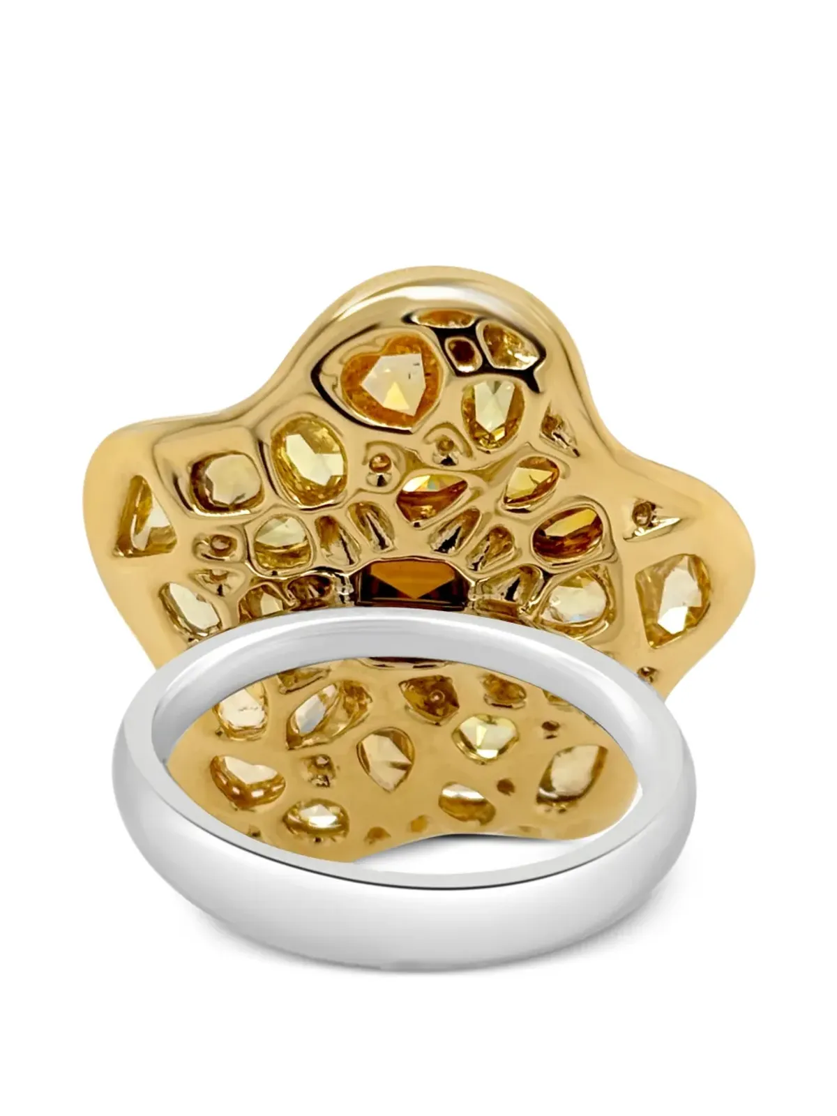 HYT Jewelry 花形ダイヤモンド・ステートメントリング - 画像3