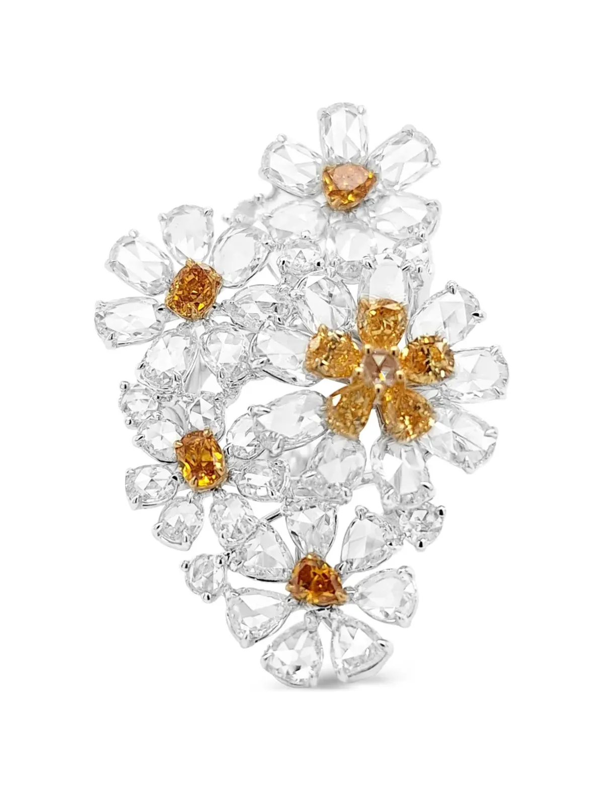 HYT Jewelry 花形ダイヤモンド・ステートメントリング - 画像1