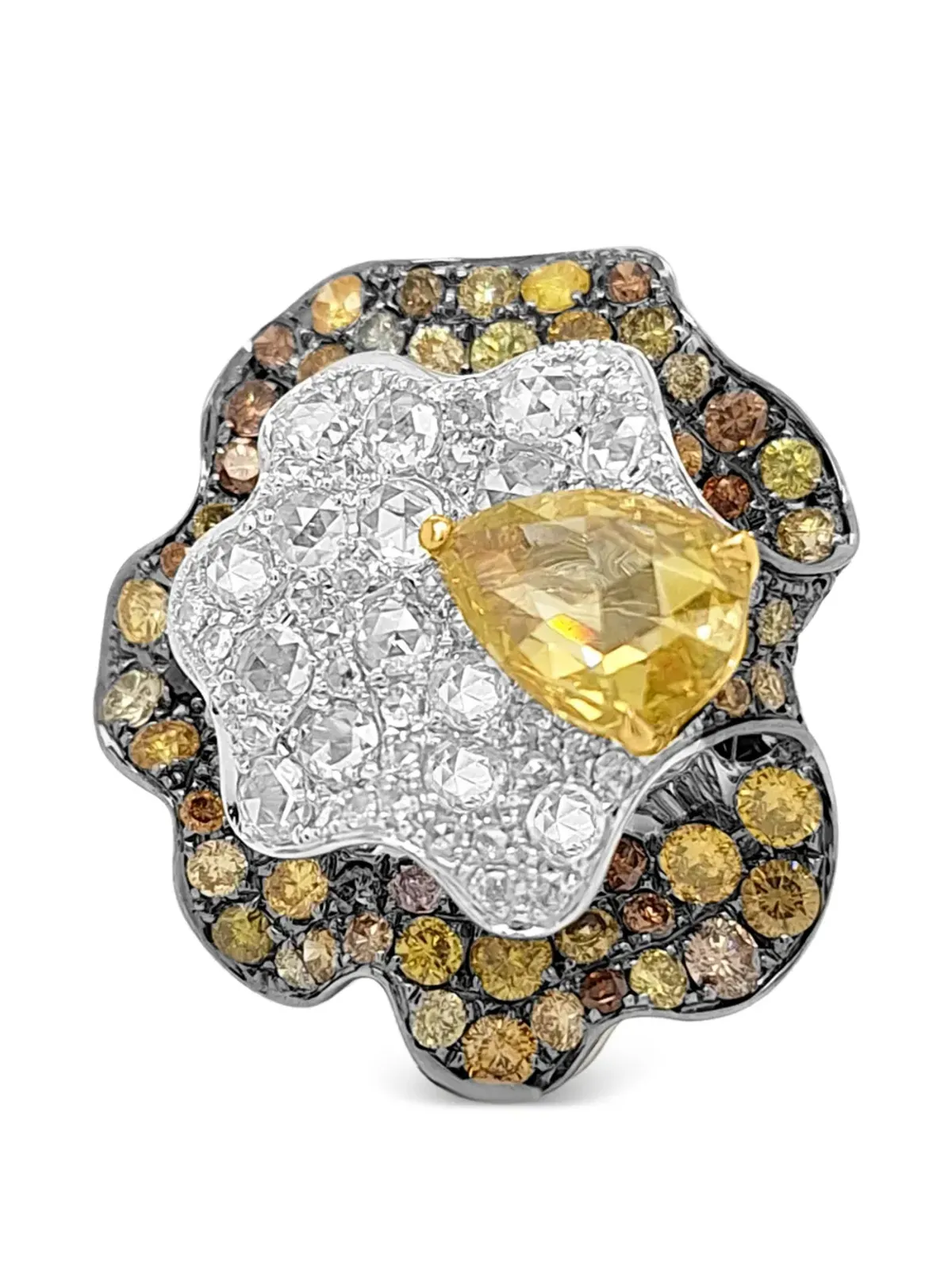 HYT Jewelry クラスタ―エフェクト ダイヤモンド カクテルリング - 画像1