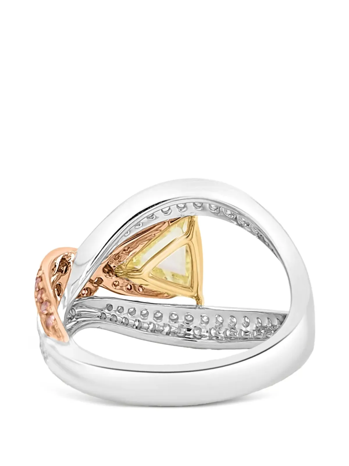 HYT Jewelry ローズシェイプ ダイヤモンド カクテルリング - 画像3