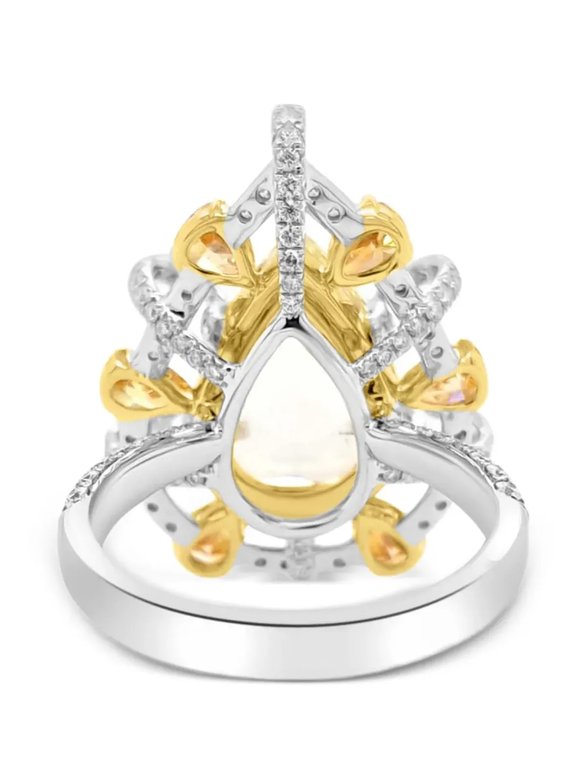 HYT Jewelry ペアシェイプダイヤモンド カクテルリング - 画像3