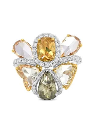HYT Jewelry 蝶形ダイヤモンドカクテルリング - サムネイル1