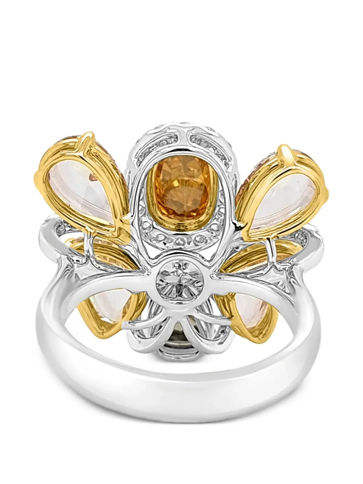 HYT Jewelry 蝶形ダイヤモンドカクテルリング - 画像3