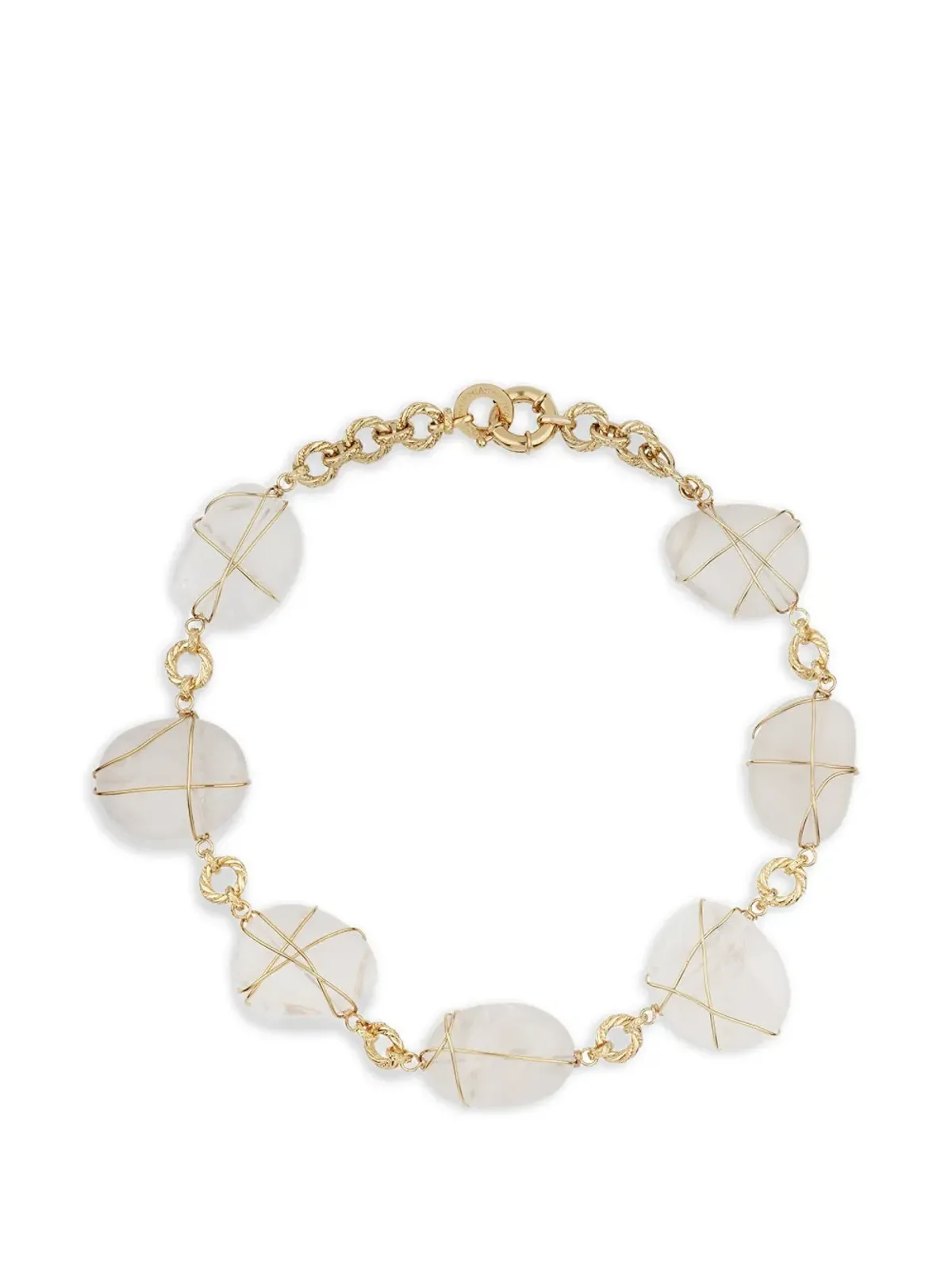 Gas Bijoux Rainbow gemstone-embellished necklace - Gold - 画像1
