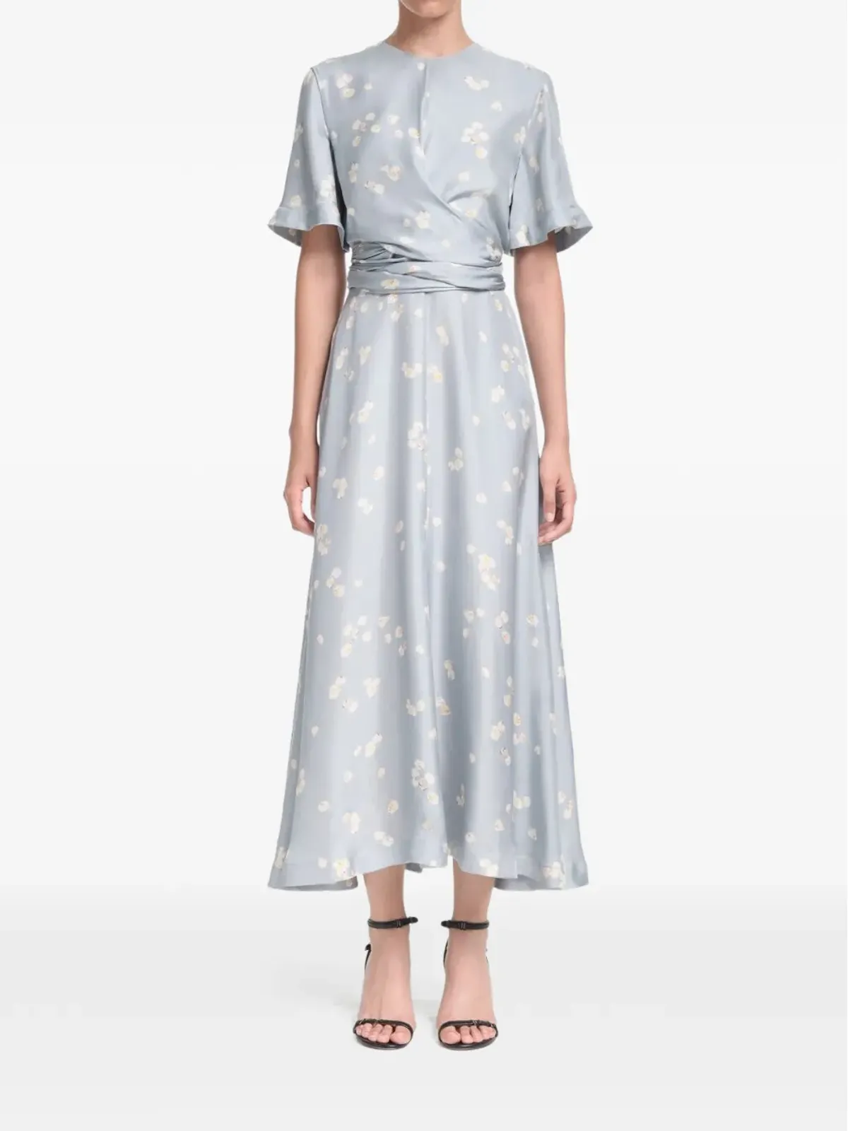 Altuzarra 花柄ラップミディドレス - 画像2