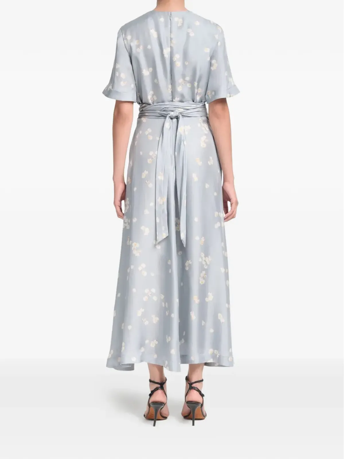 Altuzarra 花柄ラップミディドレス - 画像4