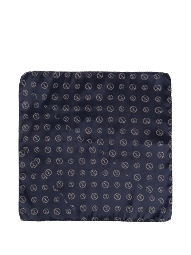 Giorgio Armani Giorgio Armani 柄入りシルク ポケットチーフの商品画像
