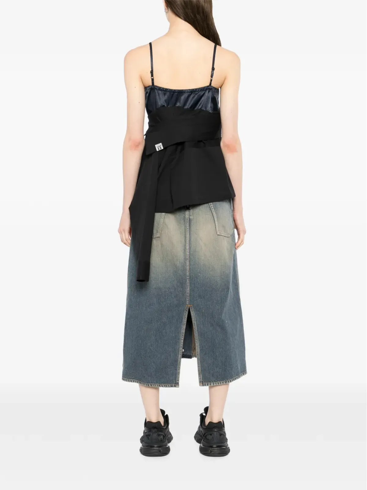 Maison MIHARA YASUHIRO panelled blouse - 画像4