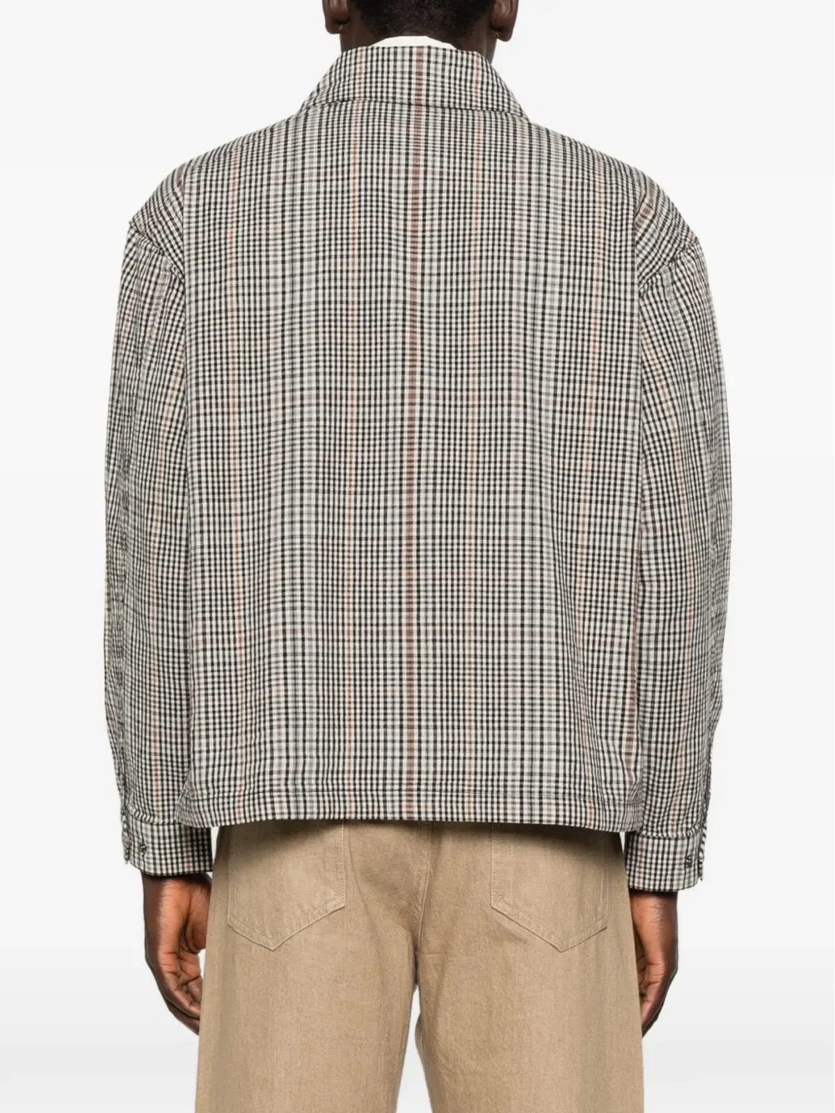 Barbour チェック柄ドローストリングヘムコート - 画像4