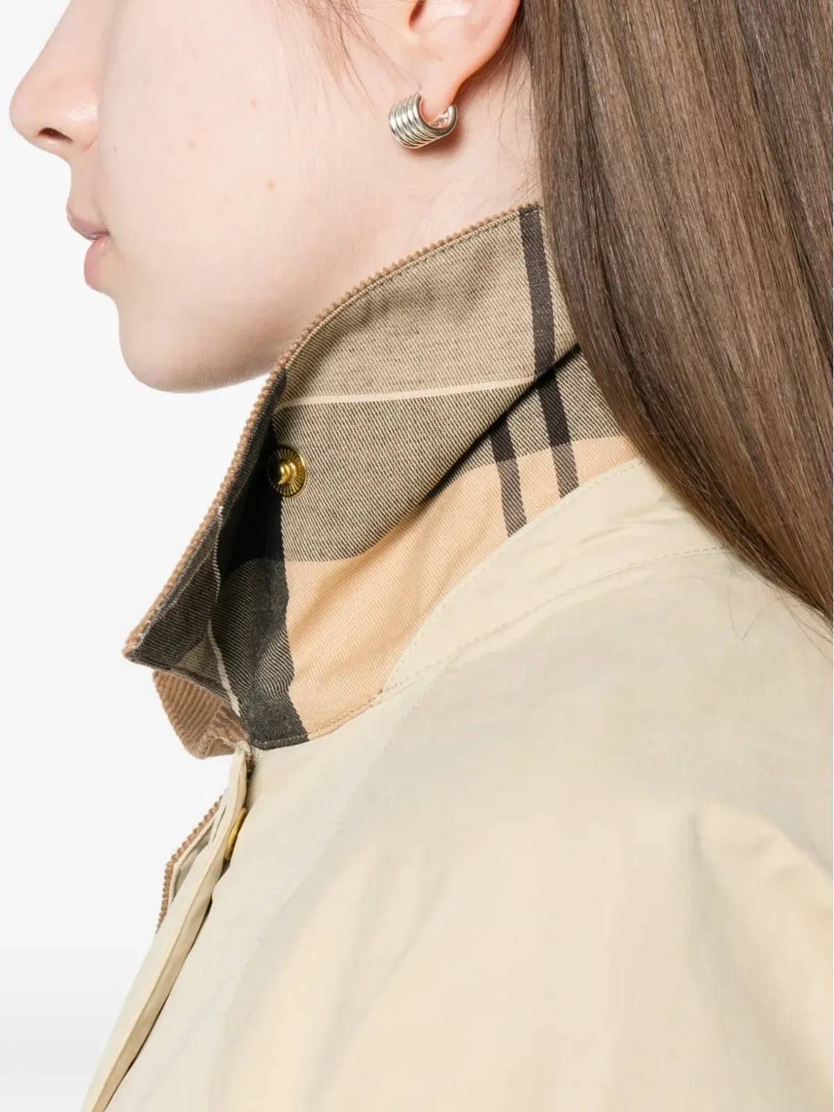 Barbour Glynis コーデュロイ襟コート - 画像5
