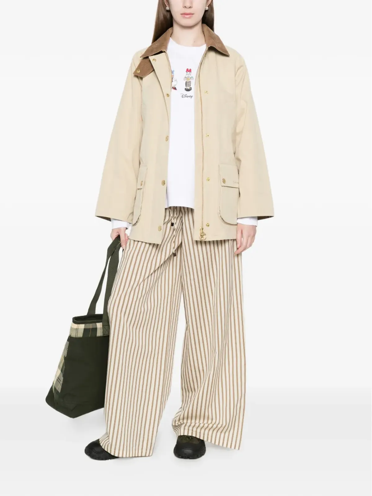 Barbour Glynis コーデュロイ襟コート - 画像2