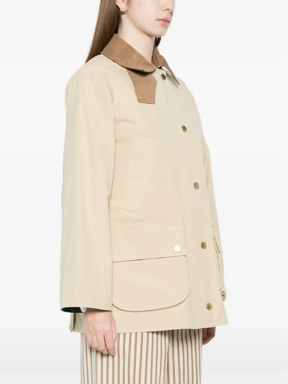 Barbour Glynis コーデュロイ襟コート - 画像3