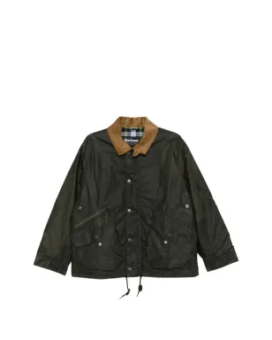 Barbour コーデュロイ襟のジップファスナー付きジャケット - グリーン - サムネイル1