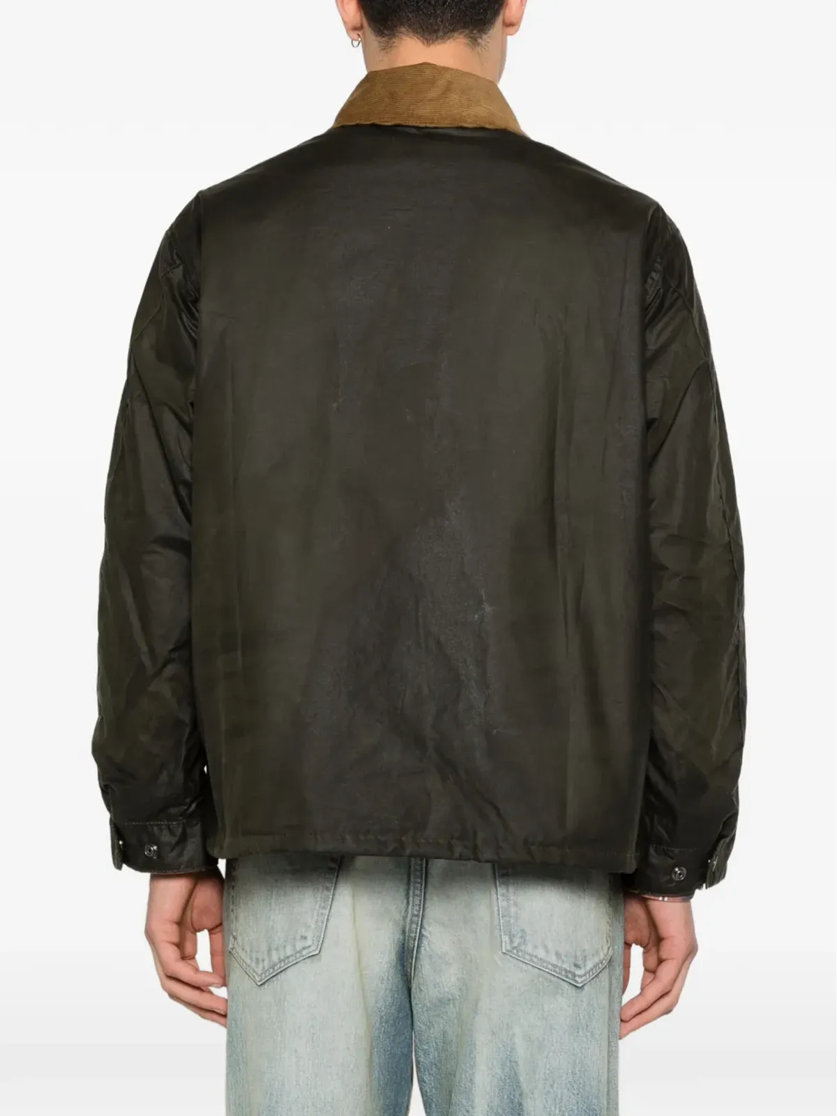 Barbour コーデュロイ襟のジップファスナー付きジャケット - グリーン - 画像4