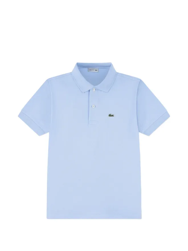 Lacoste Kids Lacoste Kids ロゴ入りコットンポロシャツ 半袖 ブルーの商品画像