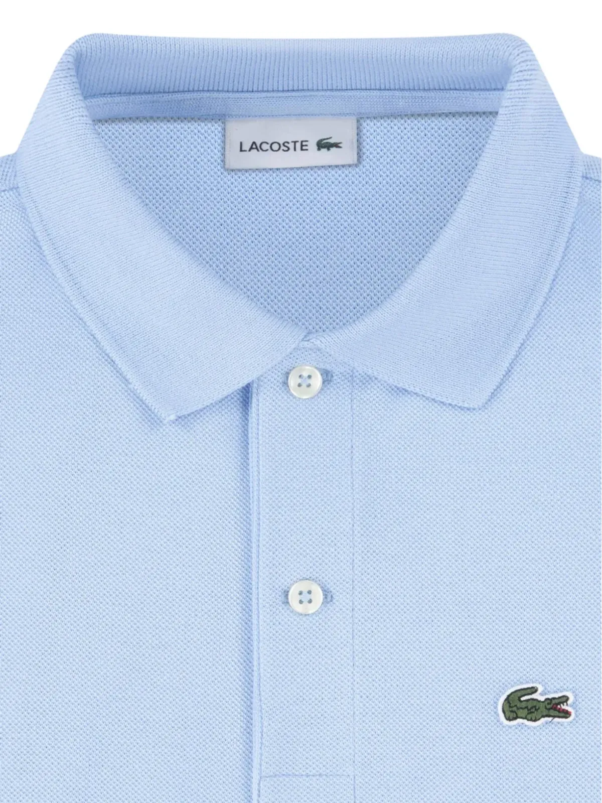 Lacoste Kids ロゴ入りコットンポロシャツ 半袖 ブルー - 画像3