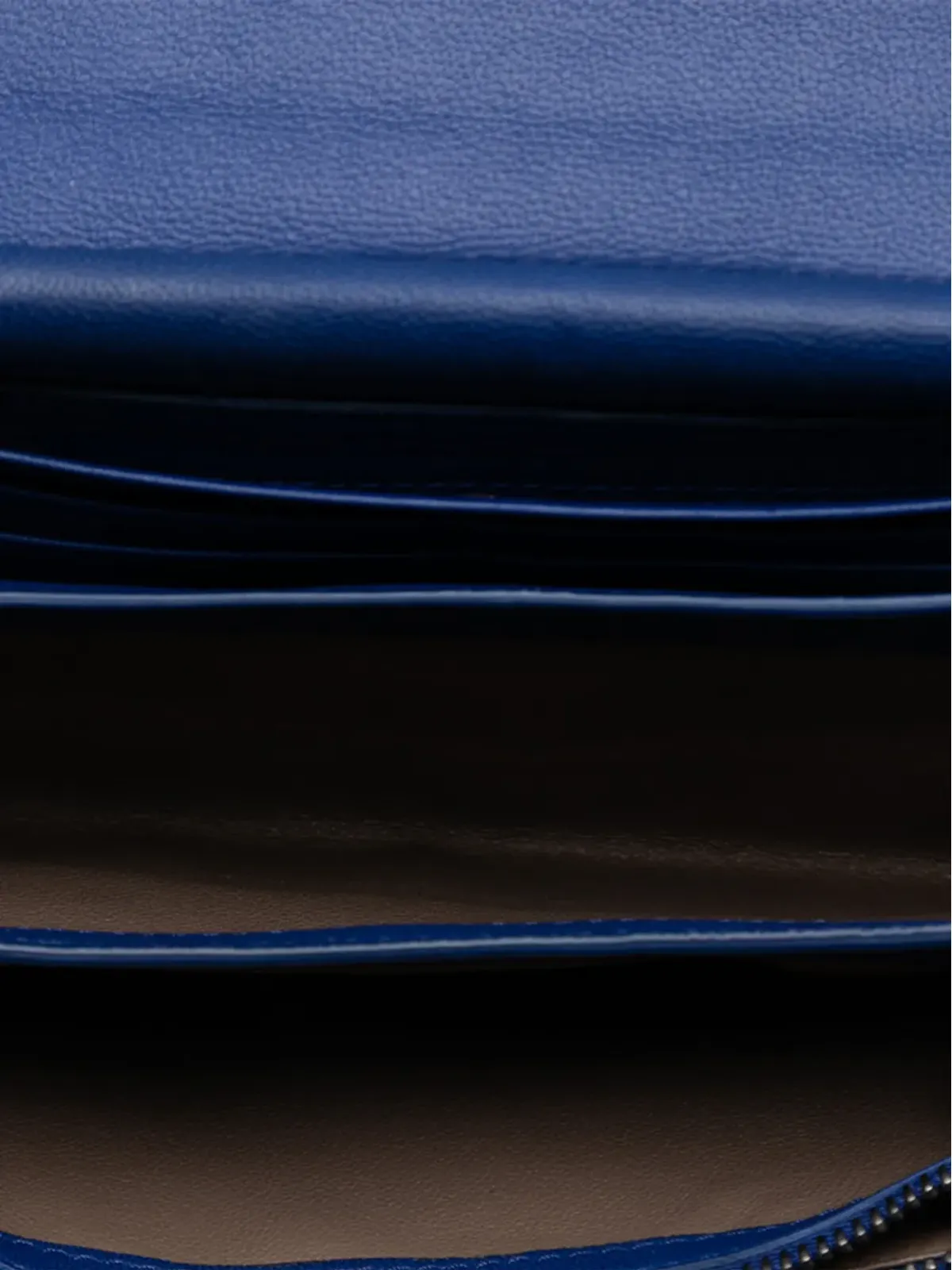 Bottega Veneta Pre-Owned 2012-2025 Nappa Intercciato Flap Wallet on Chain crossbody bag - Blue - 画像5