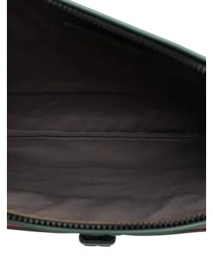 Bottega Veneta Vintage キャンバス地とナパレザーのイントレチャート・クラッチバッグ - レッド - サムネイル5