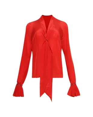 GRACE FAENA グレースファエナ フリルネックタイ ブラウス - サムネイル1