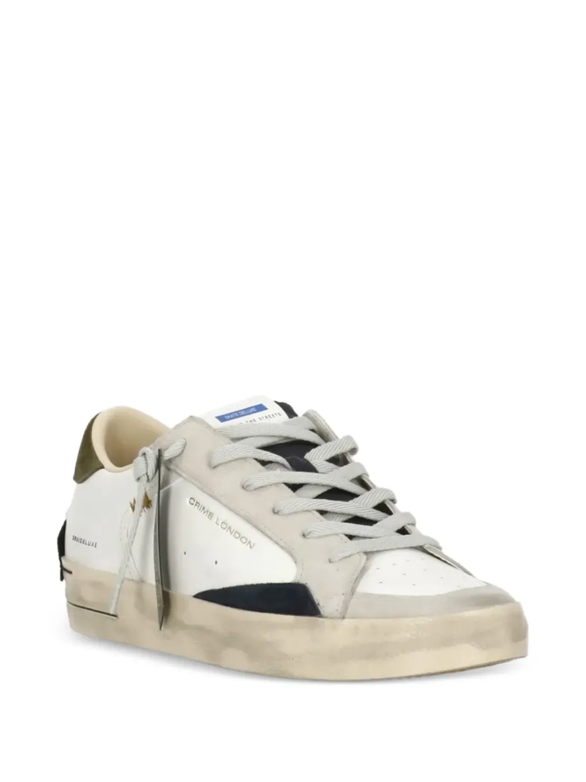 Crime London SK8 Deluxe レザー スニーカー - ホワイト - 画像2