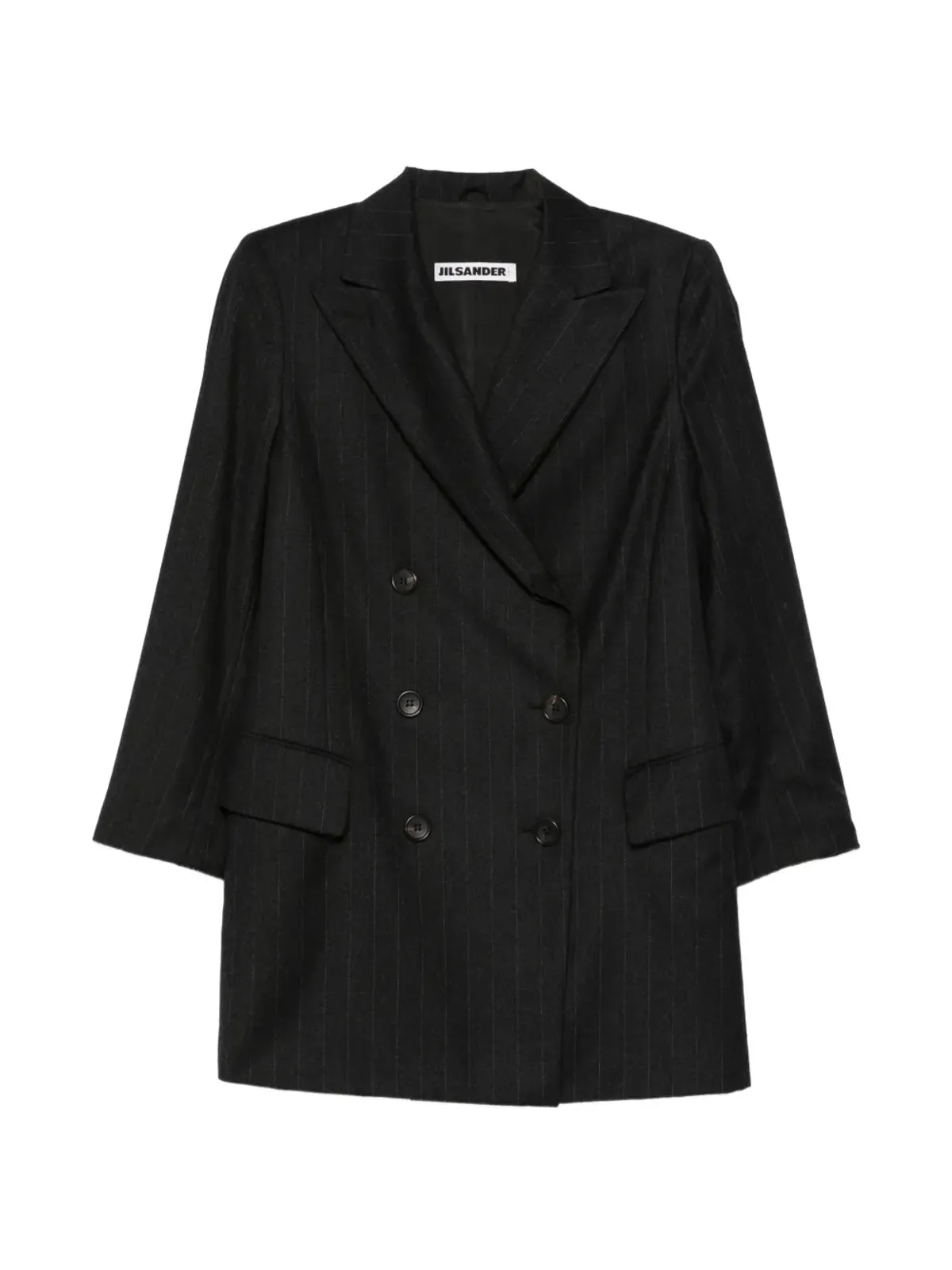 Jil Sander Pre-Owned 1990年代ピンストライプブレザー - ブラック - 画像1