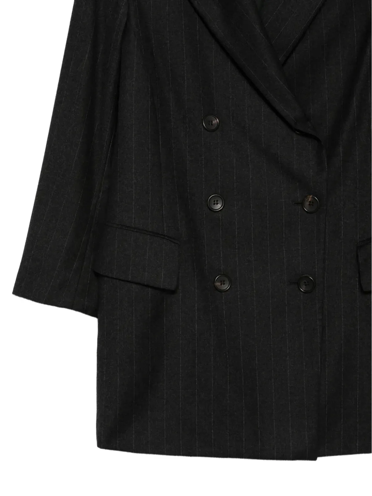 Jil Sander Pre-Owned 1990年代ピンストライプブレザー - ブラック - 画像3