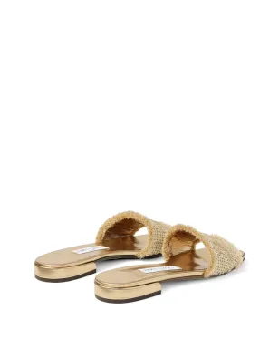 Jimmy Choo ロゴフリンジ フラットサンダル - Neutrals - サムネイル4
