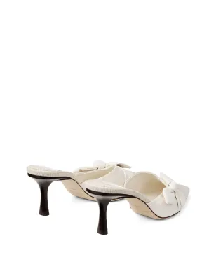 Jimmy Choo ボウ付きポインテッドミュール - White - サムネイル4