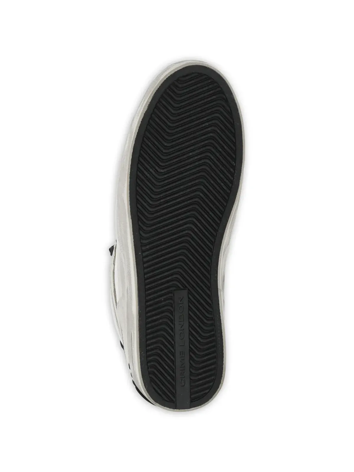 Crime London SK8 Deluxe Mid グリッター エンボス ロゴ レザー スニーカー - 画像3