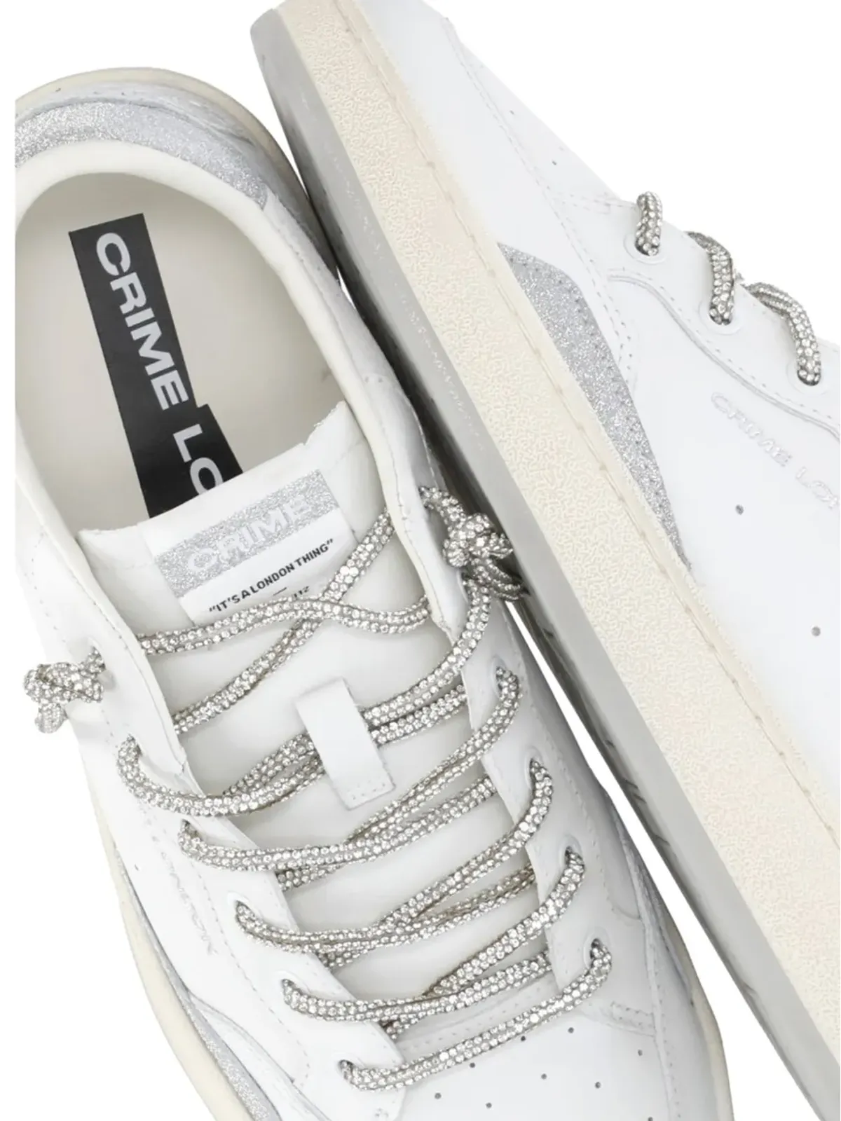 Crime London チェルシー レース レザー スニーカー - 画像5