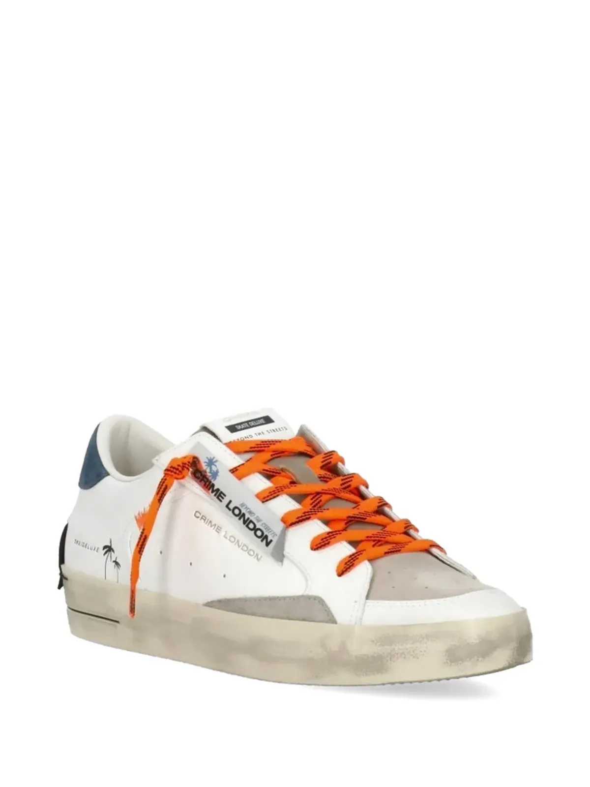 Crime London Sk8 Deluxe パネルド レースアップスニーカー - White - 画像2
