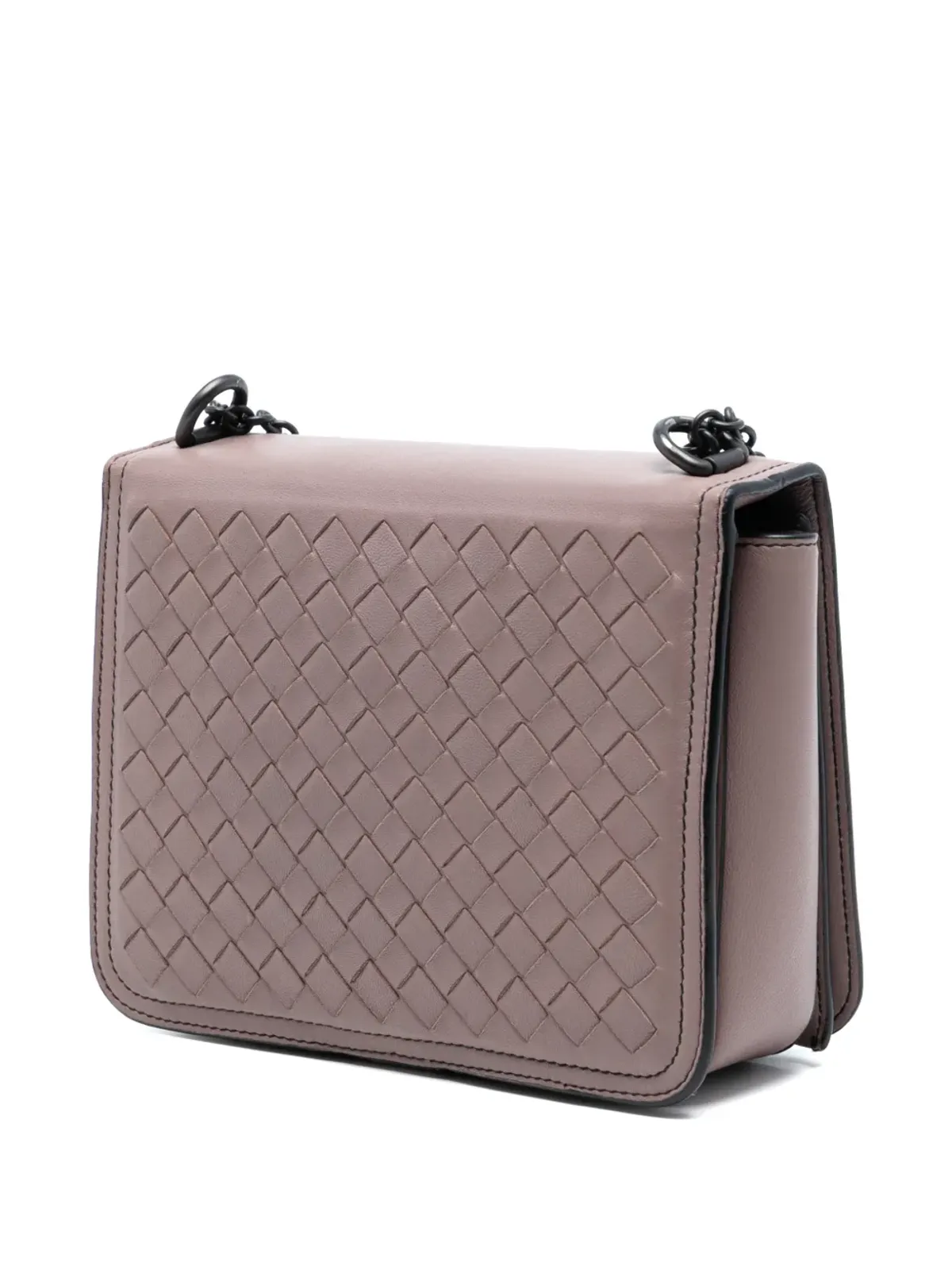Bottega Veneta Pre-Owned 2012-2025 小型ナッパイントレチャート Runway ショルダーバッグ - ピンク - 画像3