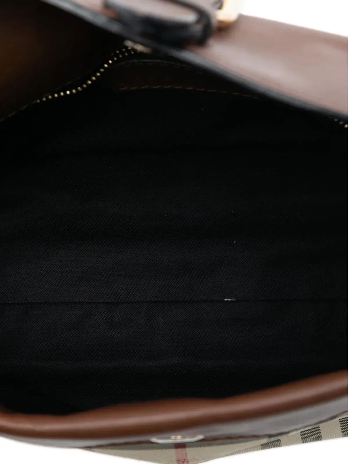 Burberry Pre-Owned Haymarket Check Coated Canvas Leah クロスボディバッグ - ブラウン - 画像5