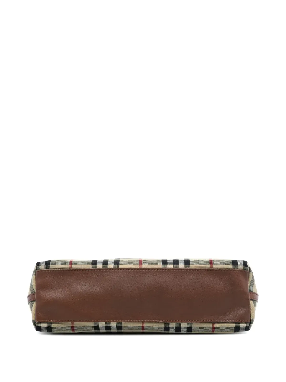 Burberry Pre-Owned Haymarket Check Coated Canvas Leah クロスボディバッグ - ブラウン - 画像4