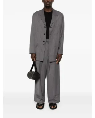 Y-3 ピンストライプ柄シングルブレストコート - サムネイル2