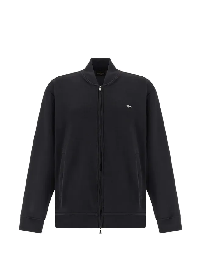 Paul & Shark Paul & Shark ジップアップ フリース スウェットシャツ - ブラックの商品画像