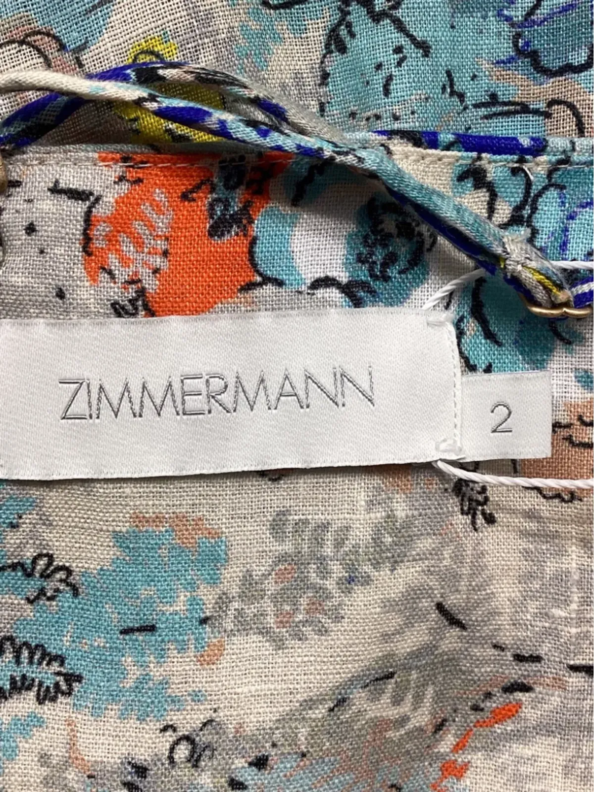 ZIMMERMANN クローバー タイフロント 花柄プリント マキシドレス - 画像5
