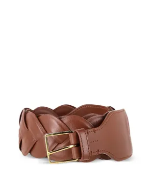 Altuzarra braided skinny belt - Brown - サムネイル1