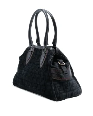 Fendi ビンテージ Zucca Velvet Etniko Du Jour ハンドバッグ - サムネイル3