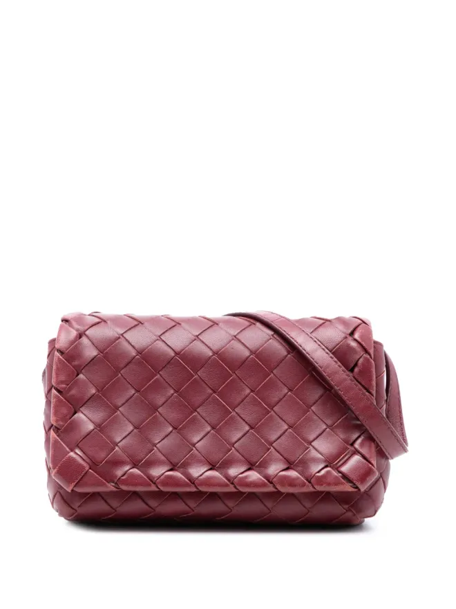 Bottega Veneta Pre-Owned Bottega Veneta ビンテージ ミニ ナッパイントレチャート クロスボディバッグの商品画像